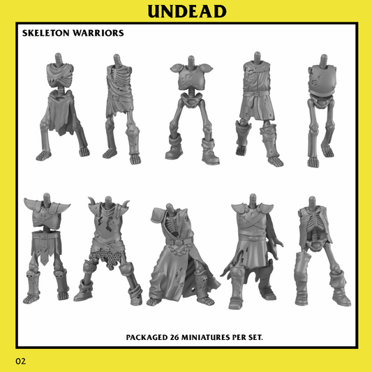 UNDEAD: Skeleton Warriors Unit x26 (Leer Descripcion)